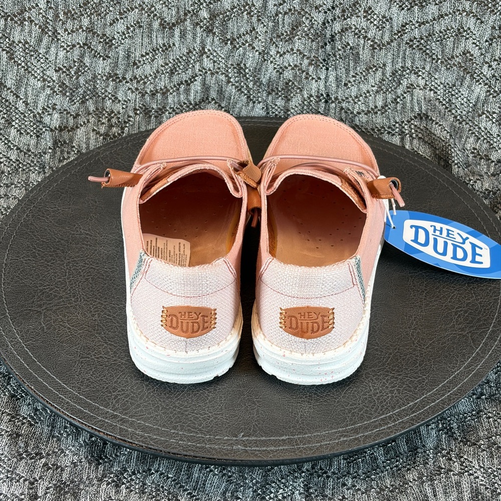 Hey Dude Wendy Washed Canvas Sneaker Rose cloud 8 - Picture 5 of 8